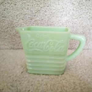 Coca-cola Jadeite Creamer